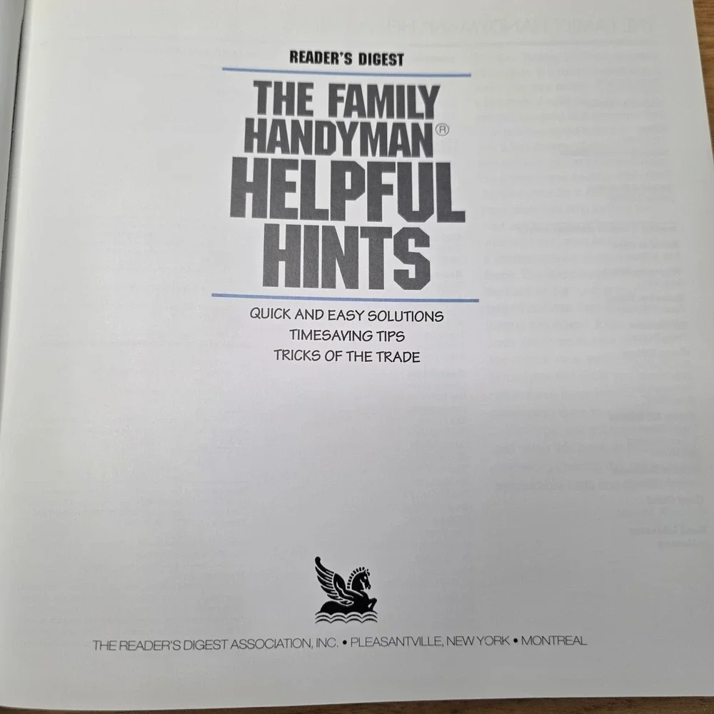 Reader's Digest Family Handyman Helpful Hints Home Improvement How To‎